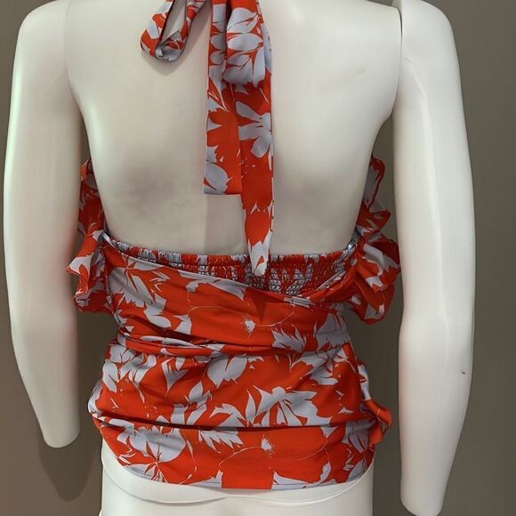 J Crew Flounce Floral Halter Top Small - Picture 4 of 9